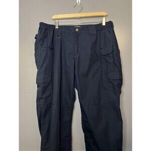5.11 Tactical Pants Womens 20 Long Blue Cargo Elastic Waist Work Pockets